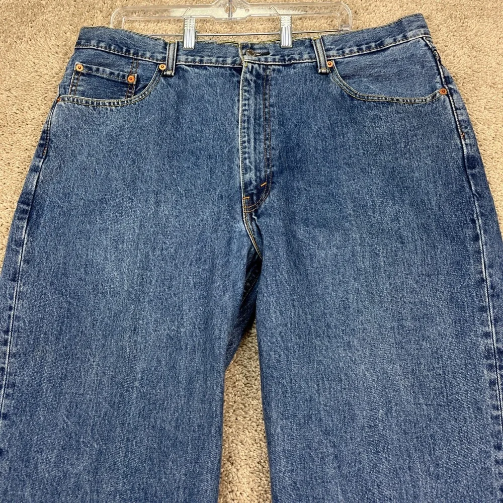 Levis 550 Jeans Mens 42x27 Medium Wash Denim Straight Leg‎ 5 Pocket Classic EUC